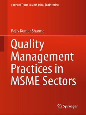 cover image of Quality Management Practices in MSME Sectors